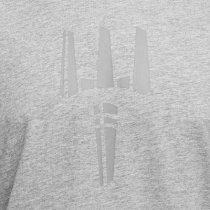 Pitchfork Trident Print T-Shirt - Heather Grey - L