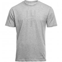 Pitchfork Trident Print T-Shirt - Heather Grey - S