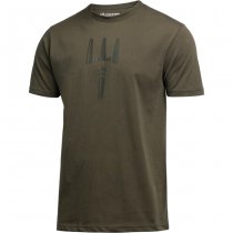 Pitchfork Trident Print T-Shirt - Ranger Green
